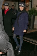 CELINE DION Leaves Plaza Athenee Hotel in Paris 01/29/2019