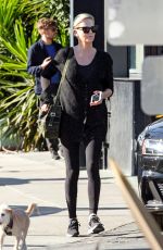 CHARLIZE THERON Out for Lunch in Los Angeles 01/23/2019