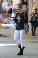 CHARLOTTE MCKINNEY Leaves Yoga Class in Santa Monica 01/22/2019