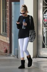 CHARLOTTE MCKINNEY Leaves Yoga Class in Santa Monica 01/22/2019