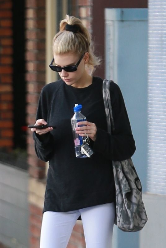 CHARLOTTE MCKINNEY Leaves Yoga Class in Santa Monica 01/22/2019