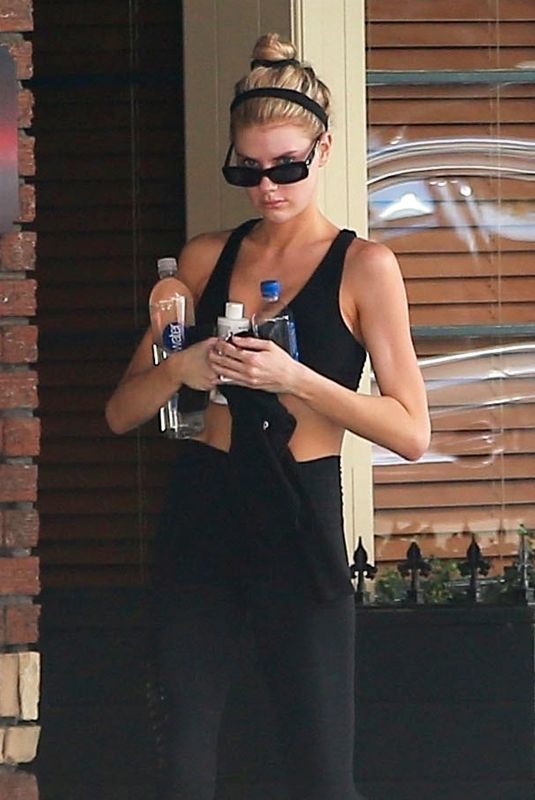 CHARLOTTE MCKINNEY Leaves Yoga Class in Santa Monica 01/25/2019
