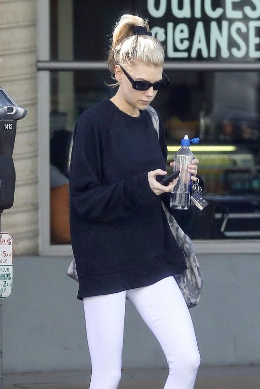 CHARLOTTE MCKINNEY Leaves Yoga Class in Santa Monica 01/29/2019