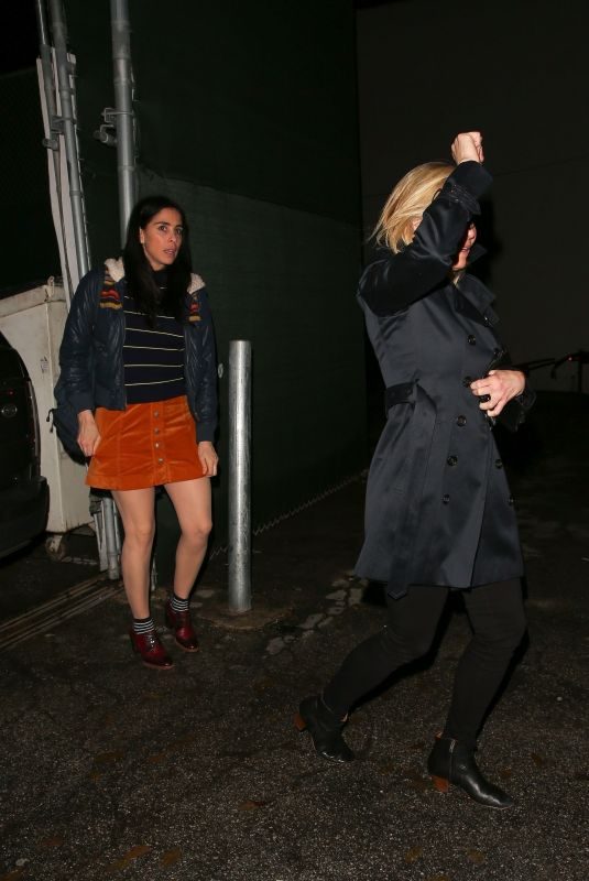 CHELSEA HANDLER and SARAH SILVERMAN at Craig’s Restaurant in West Hollywood 01/17/2019