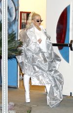 CHRISTINA AGUILERA Leaves a Studio in Los Angeles 01/29/2019