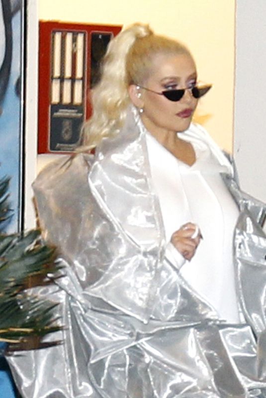 CHRISTINA AGUILERA Out in Los Angeles 01/29/2019