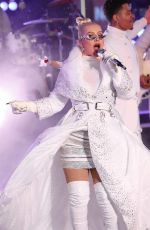 CHRISTINA AGUILERA Performs on New Year