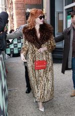 CHRISTINA HENDRICKS Arrives at Build Studios in New York 01/25/2019