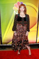 CHRISTINA HENDRICKS at NBC New York Mid Season Press Junket in New York 01/24/2019
