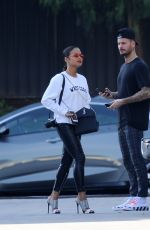 CHRISTINA MILIAN and Matt Pokora Leaves Marciano Art Foundation in Los Angeles 01/19/2019