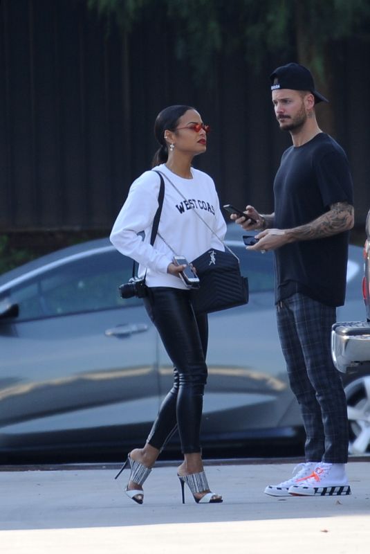 CHRISTINA MILIAN and Matt Pokora Leaves Marciano Art Foundation in Los Angeles 01/19/2019