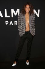 CINDY BRUNA at Balmain Fashion Show in Paris 01/19/2018