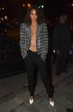 CINDY BRUNA at Balmain Fashion Show in Paris 01/19/2018