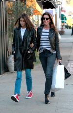 CINDY CRAWFORD and KAIA GERBER Out Shopping in Los Angeles 01/03/2019