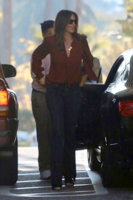 CINDY CRAWFORD Arrives at Beverly Hills Hotel 01/29/2019
