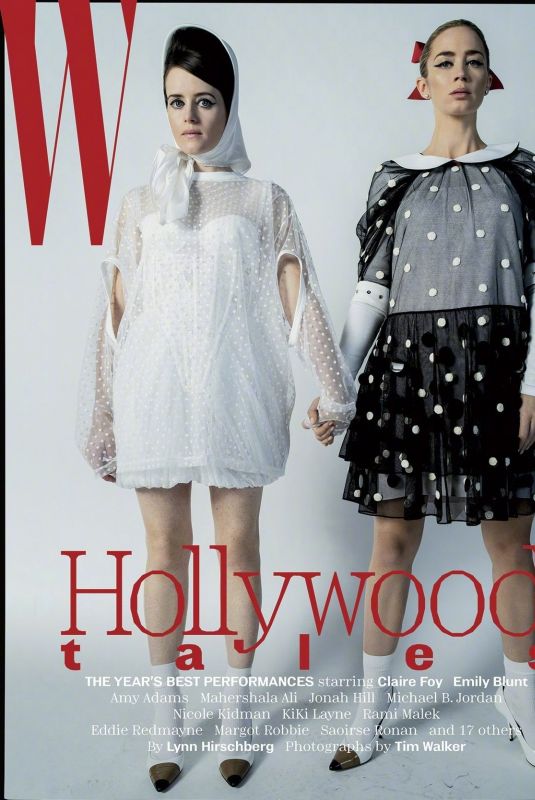CLAIRE FOY and EMILY BLUNT for W Magazine