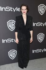 CLAIRE FOY at Instyle and Warner Bros Golden Globe Awards Afterparty in Beverly Hills 01/06/2019