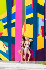 CLAUDIA ROMANI and ELEN HEART Out in Miami 01/06/2019