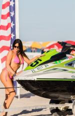 CLAUDIA ROMANI at a Beach in South Beach 01/20/2019