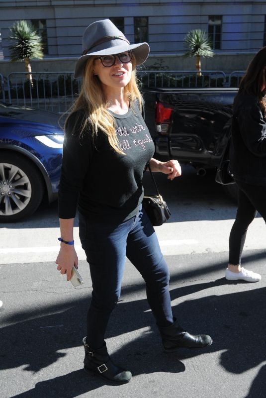 CONNIE BRITTON at 2019 Women’s March in Los Angeles 01/19/2019