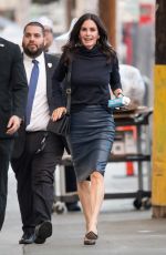 COURTENEY COX Arrives at Jimmy Kimmel Live in Hollywood 01/07/2019