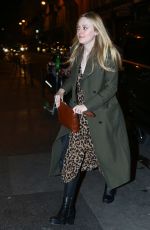 DAKOTA FANNING Arrives at Pink Mamma in Paris 01/21/2019