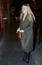 DAKOTA FANNING Arrives at Pink Mamma in Paris 01/21/2019