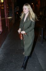 DAKOTA FANNING Arrives at Pink Mamma in Paris 01/21/2019