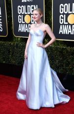 DAKOTA FANNING at 2019 Golden Globe Awards in Beverly Hills 01/06/2019