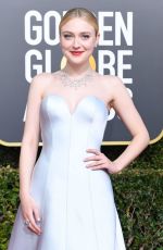DAKOTA FANNING at 2019 Golden Globe Awards in Beverly Hills 01/06/2019