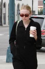 DAKOTA FANNING Out and About in Beverly Hills 01/05/2019