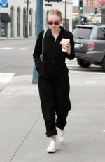 DAKOTA FANNING Out and About in Beverly Hills 01/05/2019