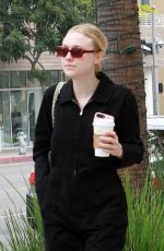 DAKOTA FANNING Out and About in Beverly Hills 01/05/2019
