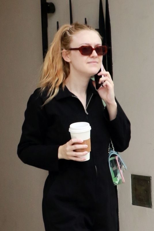 DAKOTA FANNING Out and About in Beverly Hills 01/05/2019