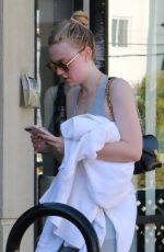 DAKOTA FANNING Workout at a Gym in Los Angeles 01/10/2019