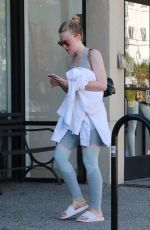 DAKOTA FANNING Workout at a Gym in Los Angeles 01/10/2019