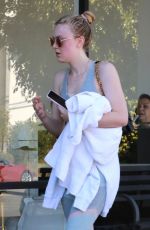 DAKOTA FANNING Workout at a Gym in Los Angeles 01/10/2019