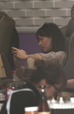 DAKOTA JOHNSON at a Nail Salon in Los Angeles 01/19/2019