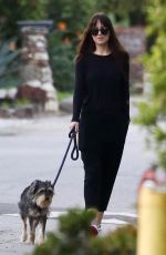 DAKOTA JOHNSON Out with Her Dog in Malibu 01/27/2019