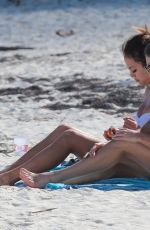 DANIELLE LOMBARD and JESSICA CRIBON in Bikinis at a Beach in Cancun 01/02/2019