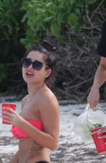 DANIELLE LOMBARD and JESSICA CRIBON in Bikinis at a Beach in Cancun 01/02/2019