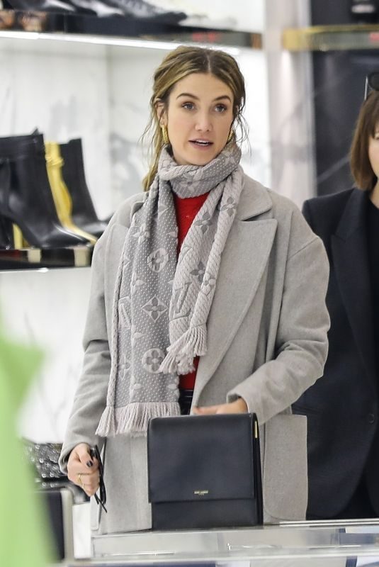 DELTA GOODREM Shopping at YSL on Rodeo Drive in Beverly Hills 01/12/2019