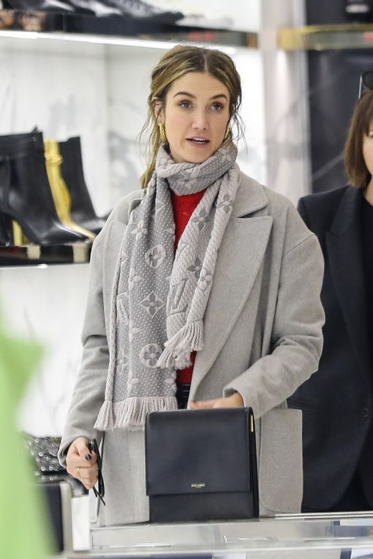 DELTA GOODREM Shopping at YSL on Rodeo Drive in Beverly Hills 01/12/2019