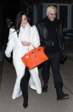 DEMI LOVATO and Henri Levy out for Dinner in Aspen 01/02/2019