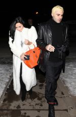 DEMI LOVATO and Henri Levy out for Dinner in Aspen 01/02/2019