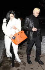 DEMI LOVATO and Henri Levy out for Dinner in Aspen 01/02/2019