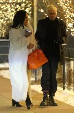 DEMI LOVATO and Henri Levy out for Dinner in Aspen 01/02/2019