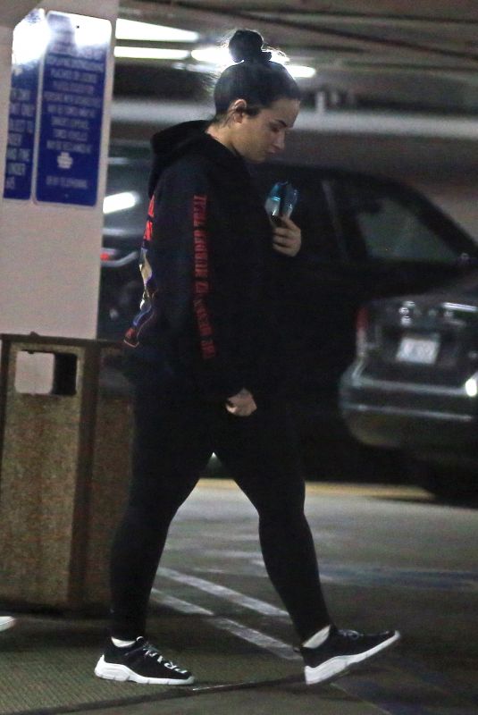 DEMI LOVATO Leaves a Gym in Los Angeles 01/25/2019