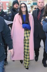 DEMI MOORE Out at Ssundance Film Festival in Park City 01/28/2019