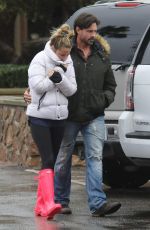 DENISE RICHARDS and Aaron Phypers Out in Malibu 01/14/2019